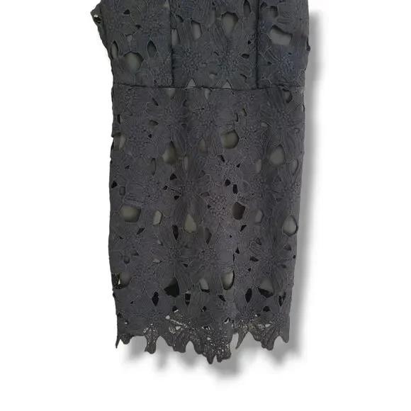 Women's Black Lace Evening Party Dress Small Cocktail Outfit - Picture 5 of 8